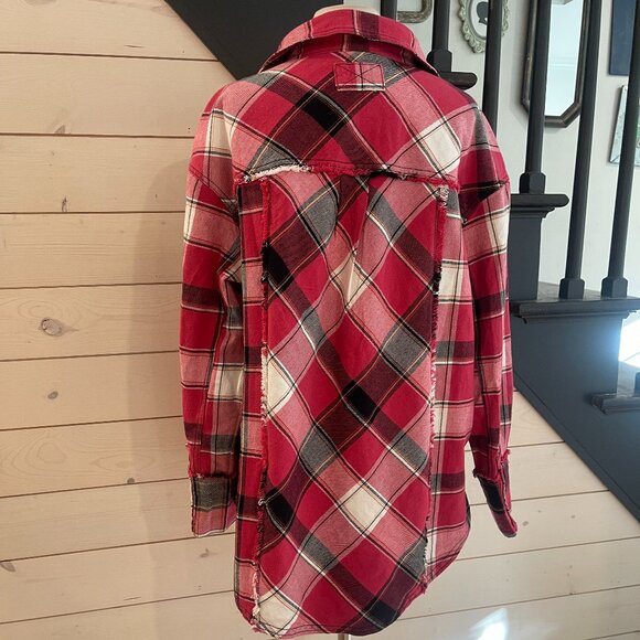 03 We The Free Layla Plaid Shirt NWOT Size Various - Picture 5 of 9